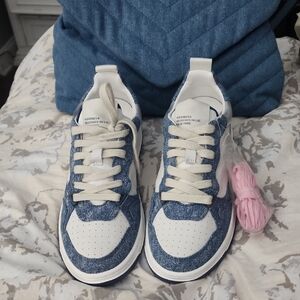 Steve MADDEN Denim Sneakers with White Accents